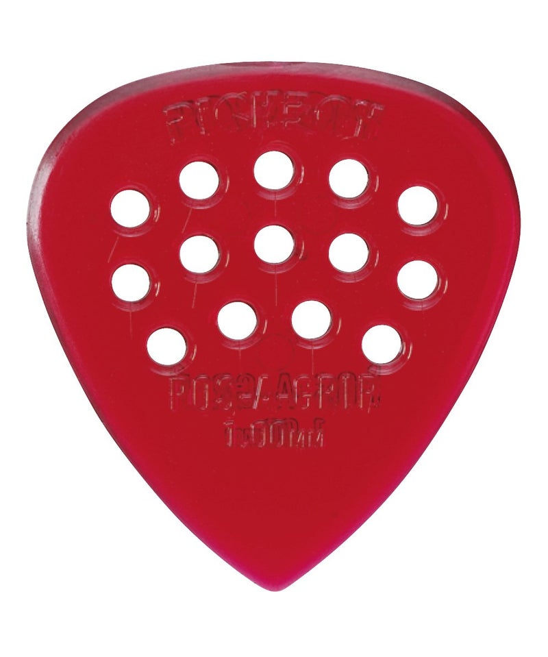 Pickboy Pos-a-Grip, Red, Polycarbonate, 1.00mm, 10 picks - Image 1